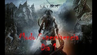Skyrim "Nuzlocke" Modo Supervivencia | Escapamos de Helgen