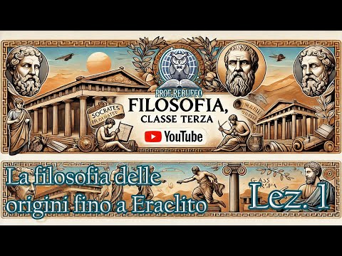 La filosofia delle origini fino a Eraclito – Filosofia – Classe terza - Prima lezione