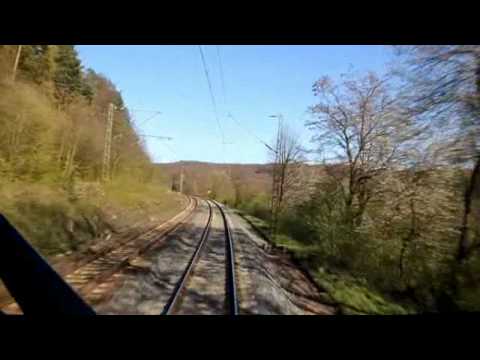Führerstandsmitfahrt Elm-Gemünden (BR189) TEIL 1