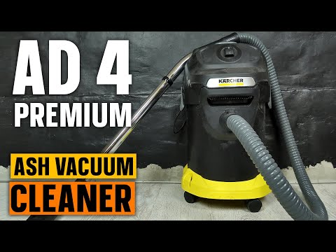 Karcher AD 4 Premium Ash Vacuum Cleaner 1.629-731.0 - TESTING