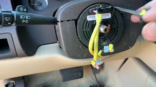 2007 Yukon, Clock-spring replacement with airbag and steering wheel removal and replacement