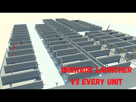 Grenade Launcher Vs Every Unit | How Many Shots Will it Take? ARBS |Animal Revolt Battle Simulator