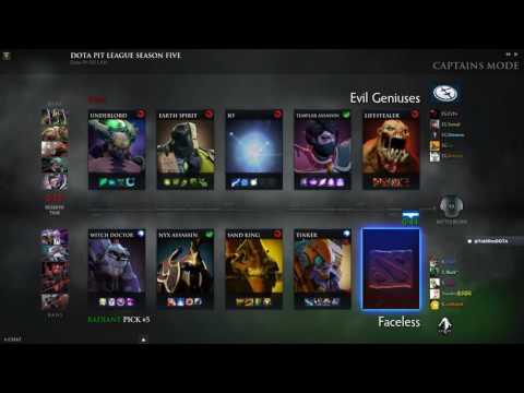 EG vs Faceless Dota Pit League Season Five Game 2