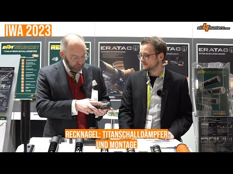 IWA 2023: 2 Neuheiten bei Recknagel / ERATAC - Titanschalldämpfer und Montage Ultra Slim Lever Mount