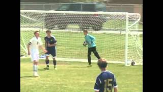 preview picture of video 'Cody at #3 Lander - Boys Soccer 5/3/14'