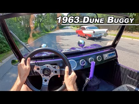 Driving A Dune Buggy! VW 1600cc Air-Cooled on Street (POV Binaural Audio)