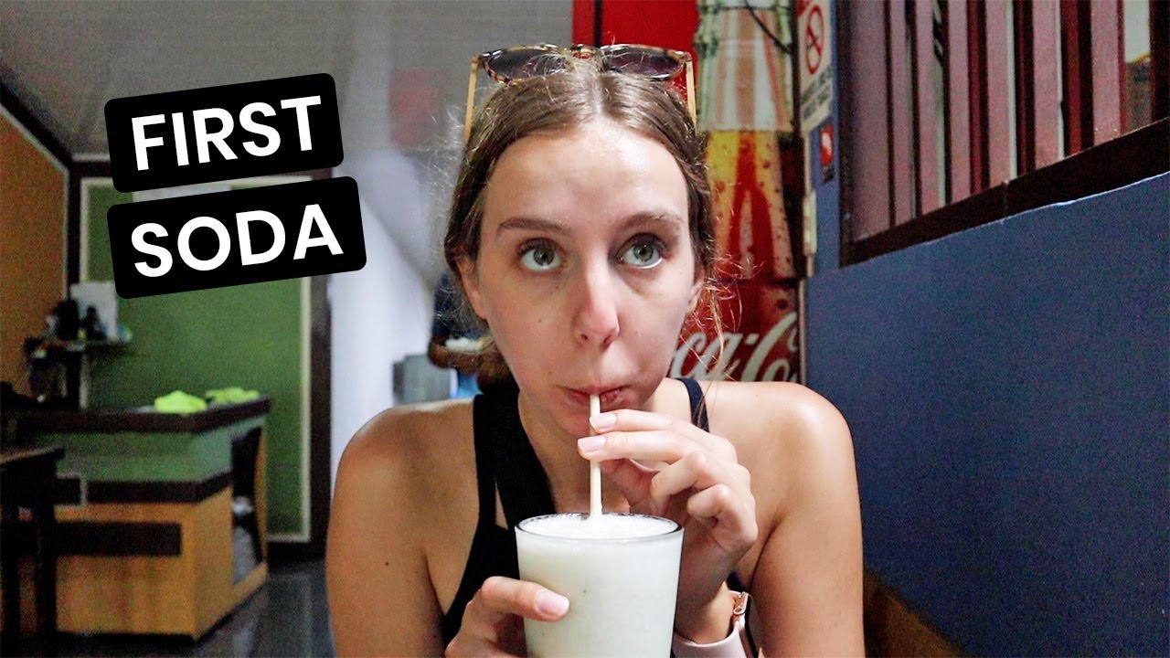 Eating at our FIRST SODA IN COSTA RICA!