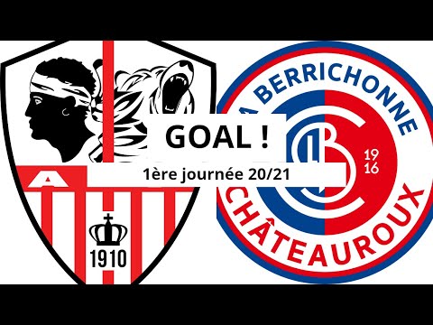 AC Ajaccio - Châteauroux [0-(1)] GOAL 78' (Amir Nouri) 1ère journée 2020/21