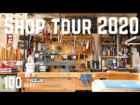 100 Sqr Ft woodworking workshop storage solutions!