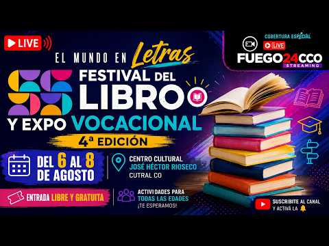 📚 EN VIVO | El Mundo en Letras – Festival del Libro y Expo Vocacional | 4.ª Edición | Cutral Co