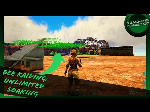 BEE SOAKING!!! 10000 IQ OP TRICK FOR RAIDING ANY BASE!!!!