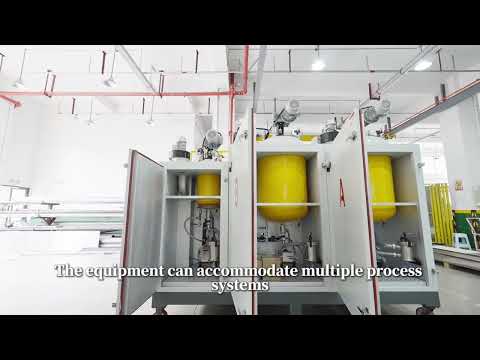Advanced Technology Three Components Polyurethane Casting Machine For PU Heat Mix Vacuum Dispensing