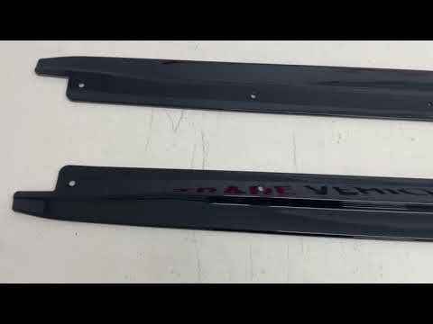 Fits BMW X6 F16 X6M F86 2015-2019 Side Skirts Extension Blades Gloss Black video