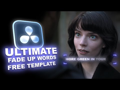 "Ultimate Fade Up Word" in DaVinci Resolve