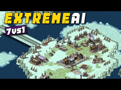 Red Alert 2 INSANE 1vs7 Extreme Ai Battle In The Arctic
