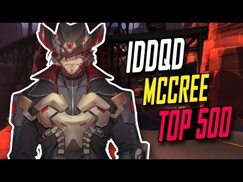 NRG IDDQD IMPOSSIBLE MCCREE! 50 KILLS! [ OVERWATCH SEASON 6 TOP 500 ]