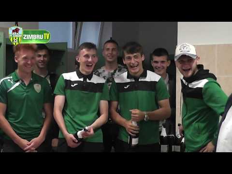 Zimbru U-19 - campionii Moldovei. Imagini exclusive din vestriar