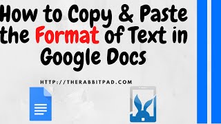 How to Copy Formatting in Google Docs