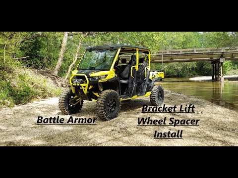 2019 Canam Defender XMR Bracket Lift & Wheel spacers Install