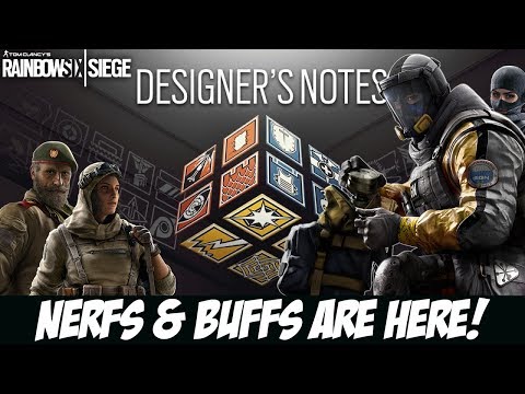 Rainbow Six Siege UPDATE NERFS & BUFFS