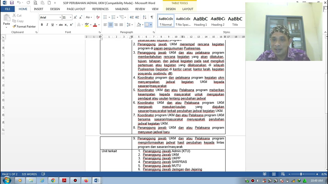 Bab II (UKM)...Standar Akreditasi Puskesmas Beserta  Contoh Dokumen