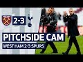 PITCHSIDE CAM WEST HAM 2 3 SPURS Unique Angle Of Mourinho S First Spurs Win