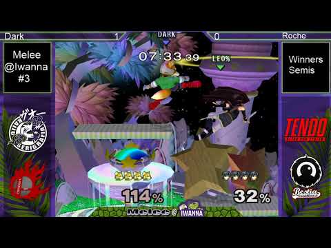 Melee @ Iwanna #3 SSBM - Dark (Fox) vs Roche (Marth) - Winners Semis