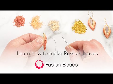 Learn how to make Russian leaves | Fusion Beads