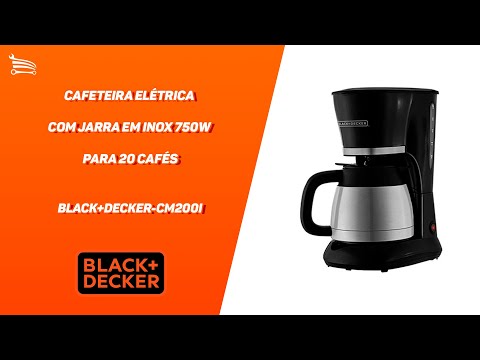 Cafeteira Elétrica com Jarra em Inox 750W  para 25 Cafés - Video