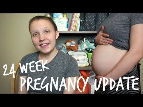 Week 24 Pregnancy Update│HUSBAND FINALLY FELT HIM KICK! Video