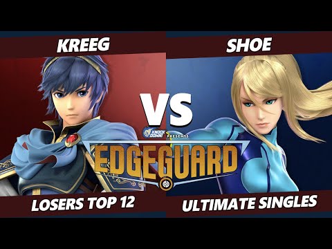 Edgeguard Top 12 - Kreeg (Marth) Vs. Shoe (ZSS) SSBU Ultimate Tournament