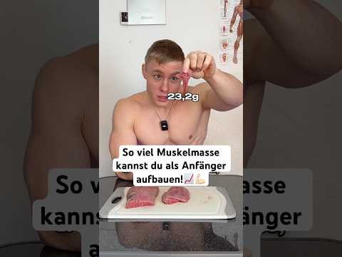 So viel Muskelmasse kannst du als Anfänger aufbauen! #gym #fitness #muskelaufbau #fakten