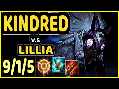 NJI (KINDRED) vs LILLIA - 9/1/5 KDA JUNGLE CHALLENGER GAMEPLAY - EUW