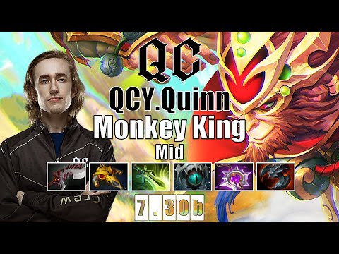 Monkey King Mid | QCY.Quinn | MONKEY KING MID IS FREE MMR | 7.30b Gameplay Highlights