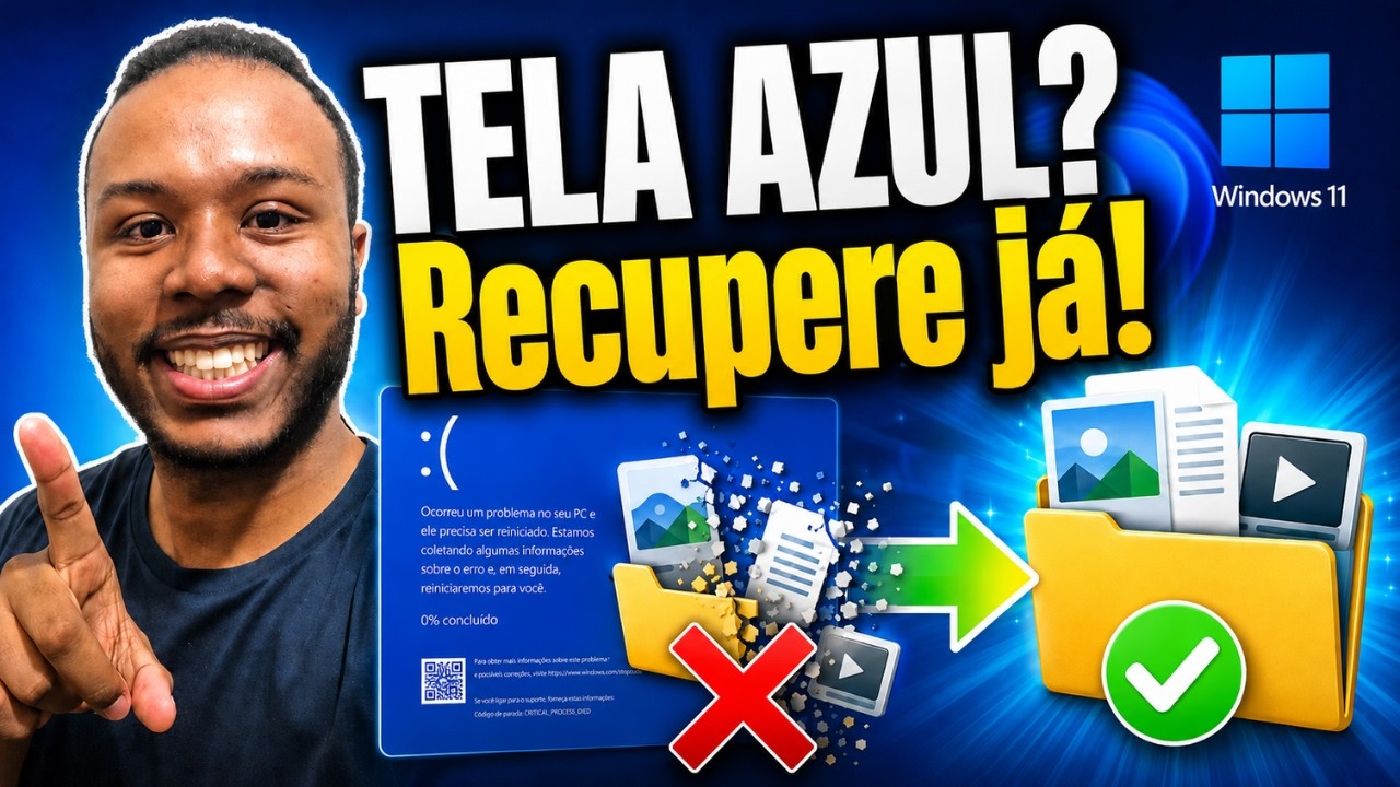 Recuperar Arquivos da tela azul da morte