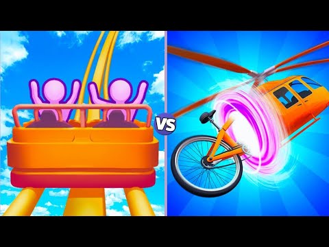 Roller Coaster Run 3D Vs Shape-shifting,Gameplay”Android,iOS