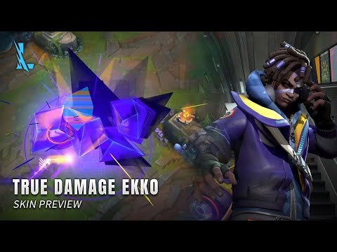 True Damage Ekko Skin Preview – Legendary Skin || League Of Legends Wild Rift