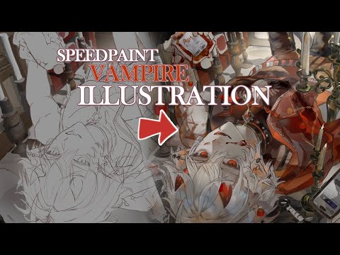 【Vampire】illustration speedpaint