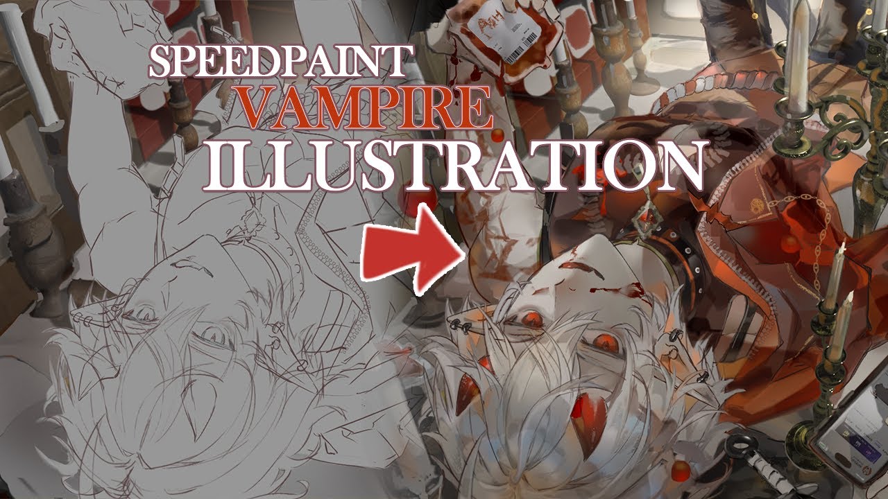 【Vampire】illustration speedpaint