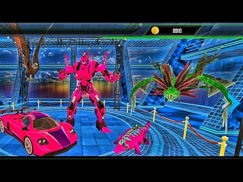 Real Robot Crocodile Simulator - Robot Transforming || Android Gameplay