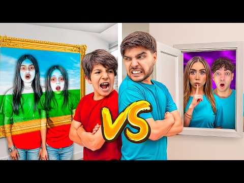 Kids vs. Adults Play Hide and Seek with Camouflage!!