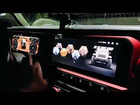 Android Radio Multimedia Player Car Digital Cluster Dashboard Dual Screen for Jeep Wrangler 2018+