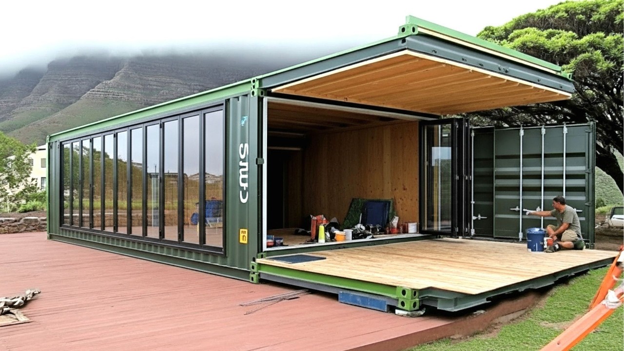 Man Builds Amazing DIY Container Home with a Rooftop Terrace  | Low-Cost Housing @Fabricatusueno