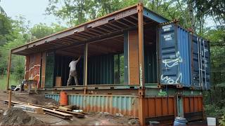 Man Builds Amazing DIY Container Home | Low-Cost Housing Start to Finish @FabricaTuSueno