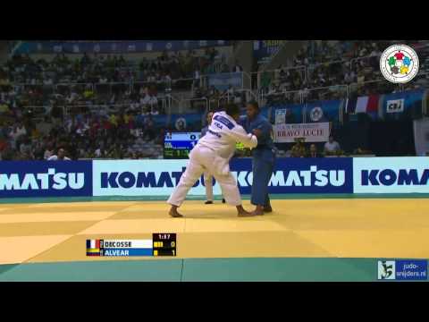 Judo 2013 World Championships: Decosse (FRA) - Alvear (COL) [-70kg] QF