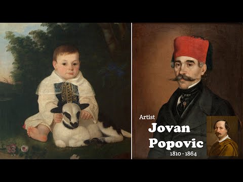 Artist Jovan Popovic (1810 - 1864) | Serbian Portrait Painter | WAA