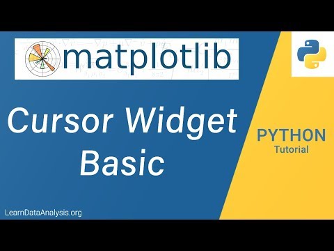 How To Create And Use The Matplotlib Cursor Widget In Python Python Data Visualization