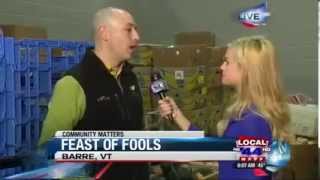 Alex Bornstein, COO, on Fox 44 ABC 22 Live from the Vermont Foodbank