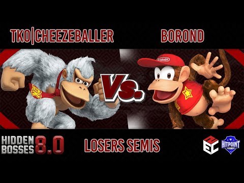 Hidden Bosses 8.0 LS - TKO | Cheezeballer (Donkey Kong) vs Borond (Diddy Kong)