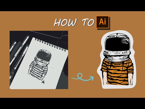 illustrator Speed art astronaut